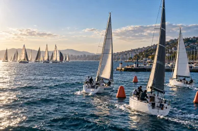 Enter Open Corporate Sailing Races or Host a Private Mini Sailing Skills Race?